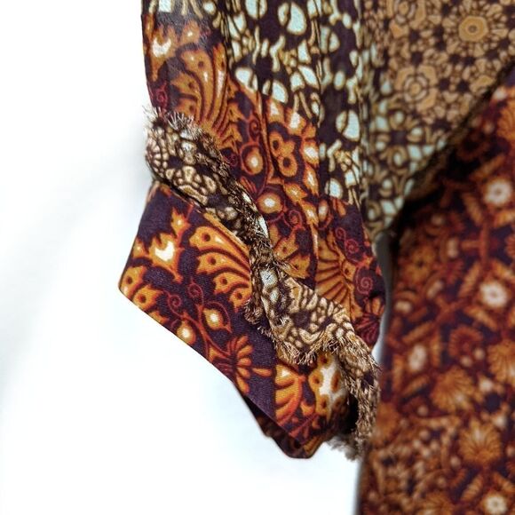 GYPSY 05 Silk Blend Boho Blouse S - Picture 7 of 10